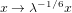 x → λ−1∕6x  