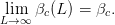  lim  βc(L) = βc.
L→ ∞
