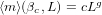 ⟨m ⟩(βc,L) = cLg  