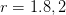 r = 1.8,2  