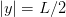 |y| = L ∕2  